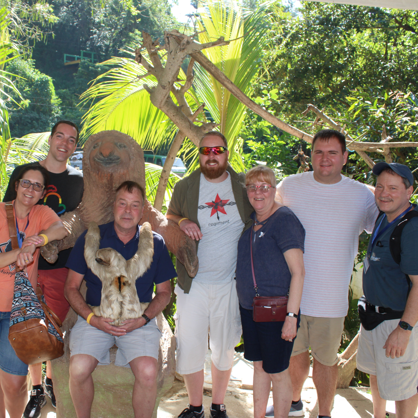 Our families share a memorable day at the Roatan, Honduras zoo. 