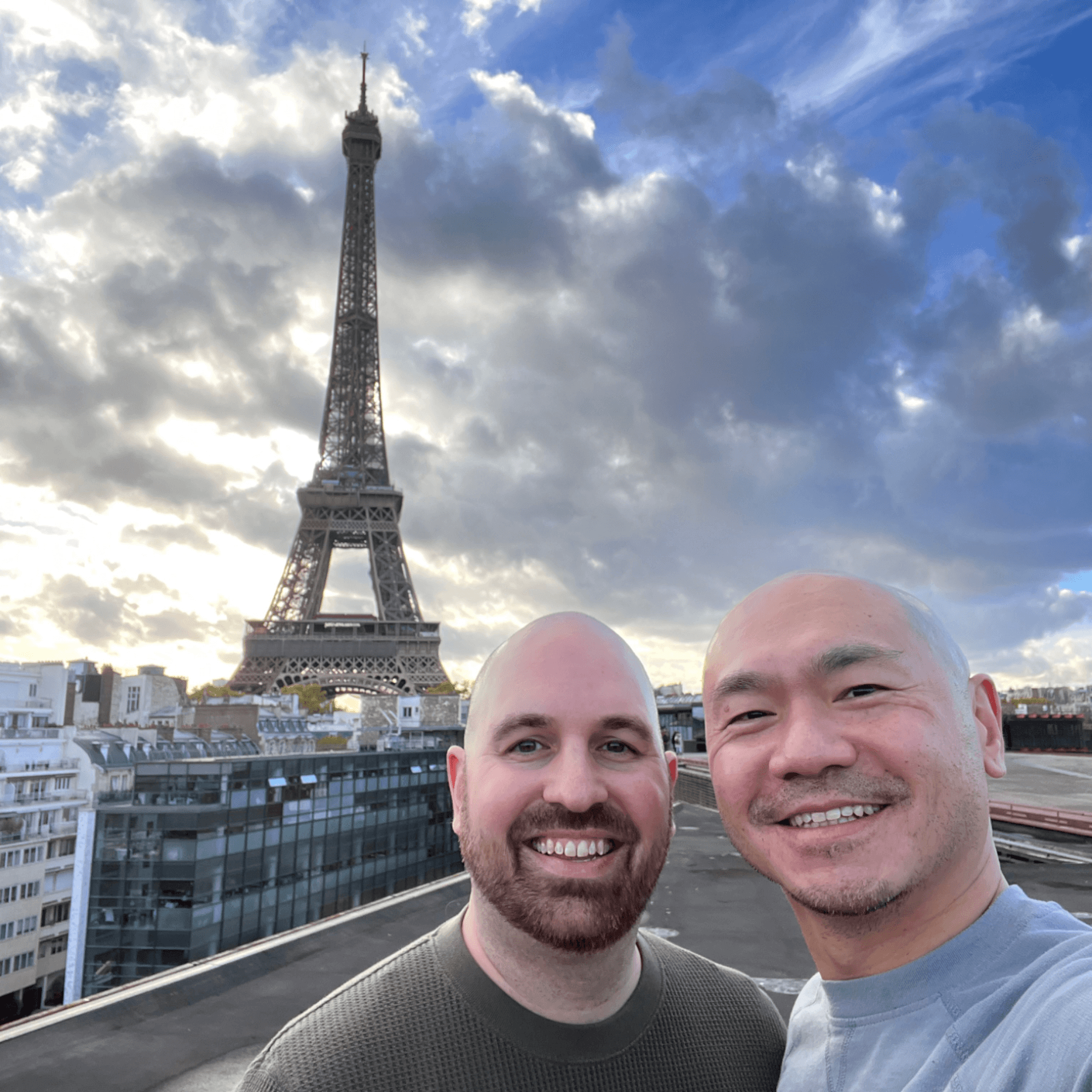 We love to travel. Here we are in Paris!