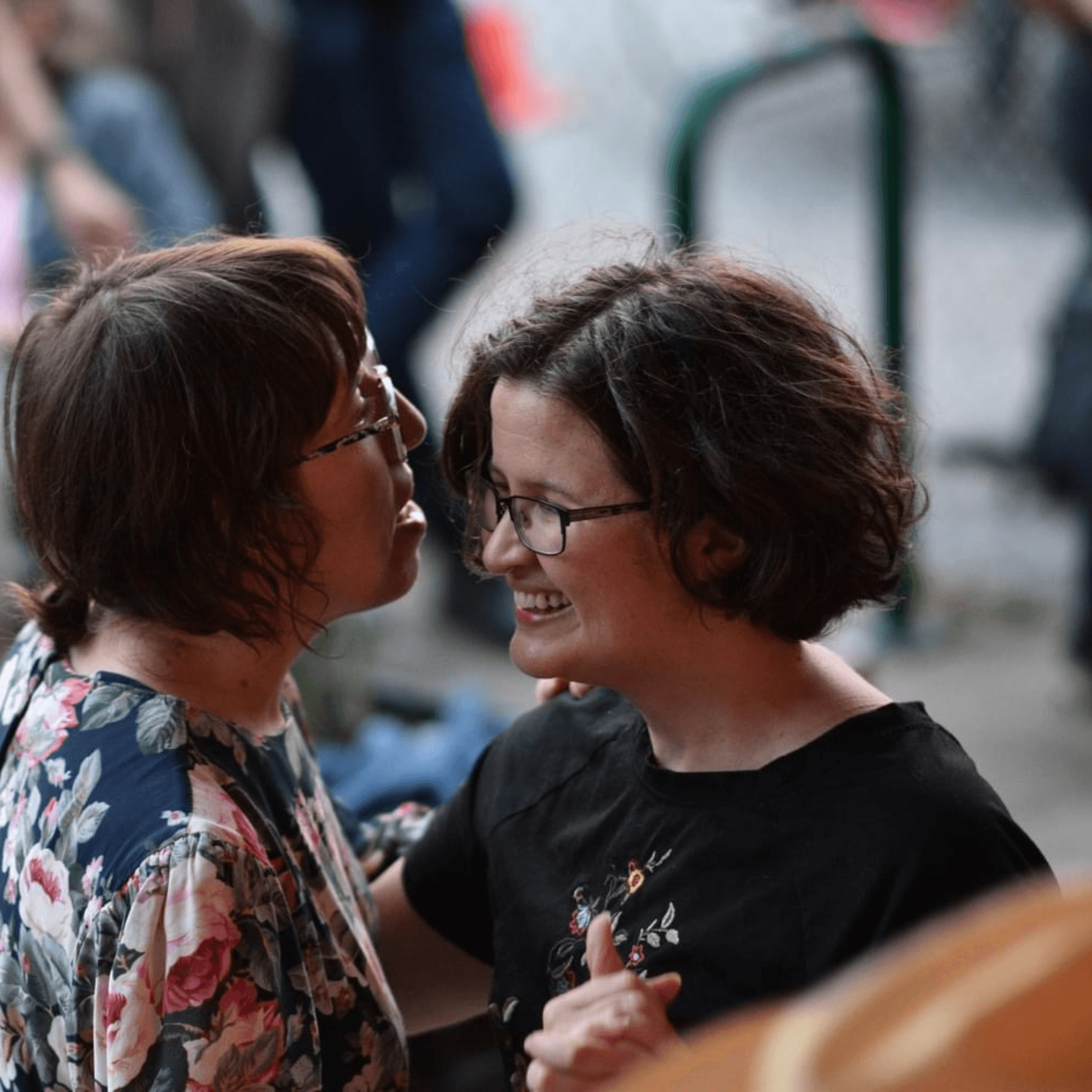 Dancing to live music on a summer evening!