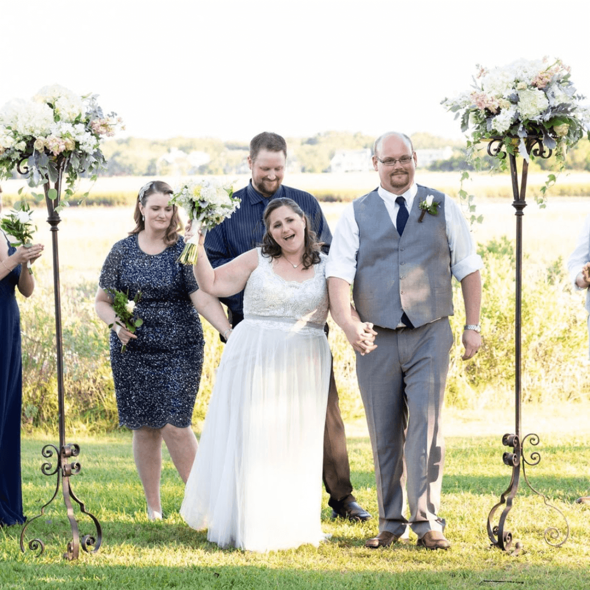 Our wedding was so much fun. We had a brick oven pizza food truck and everyone danced the night away. 