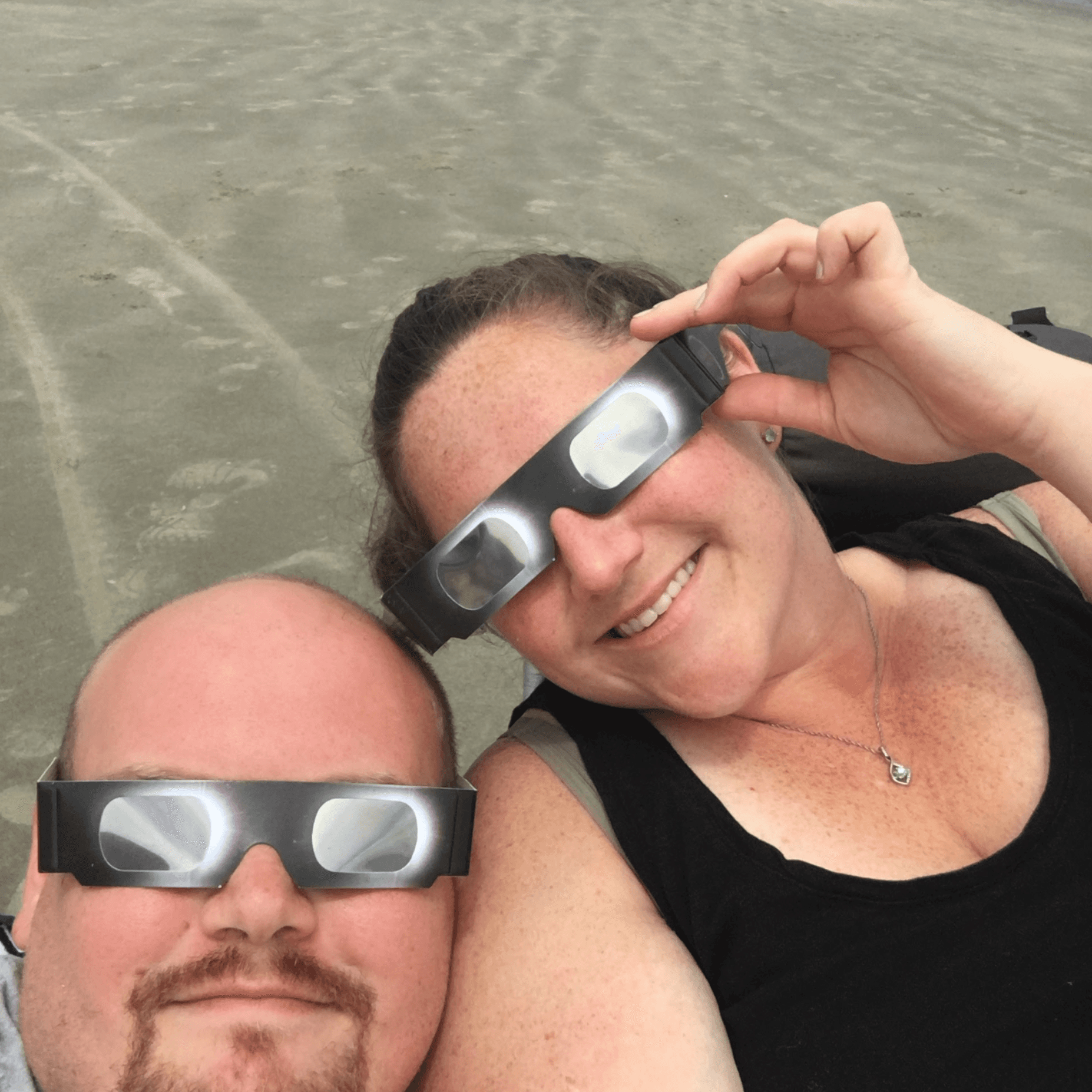 Watching the total solar eclipse from the beach was one of the coolest experiences!