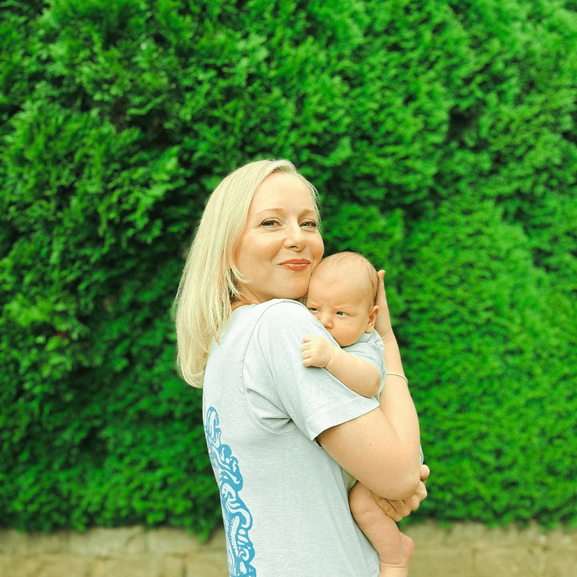 With my best friend Vanessa's son. She is a single mom and lives 20 minutes away. We both moved to the PNW together in the hopes of raising babies together as single moms (both living with our moms).