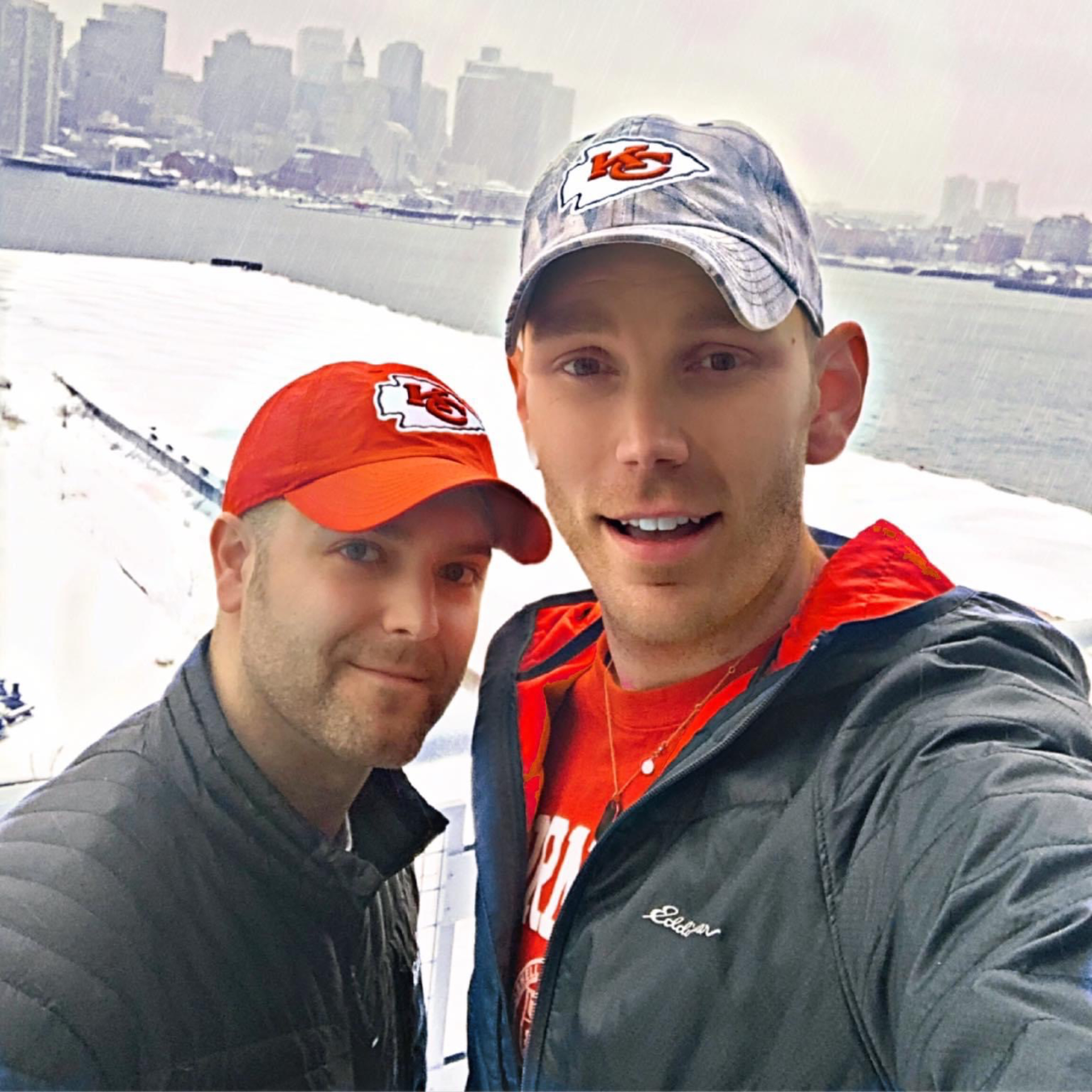 Rooting for the Chiefs when we moved to Boston, MA!
