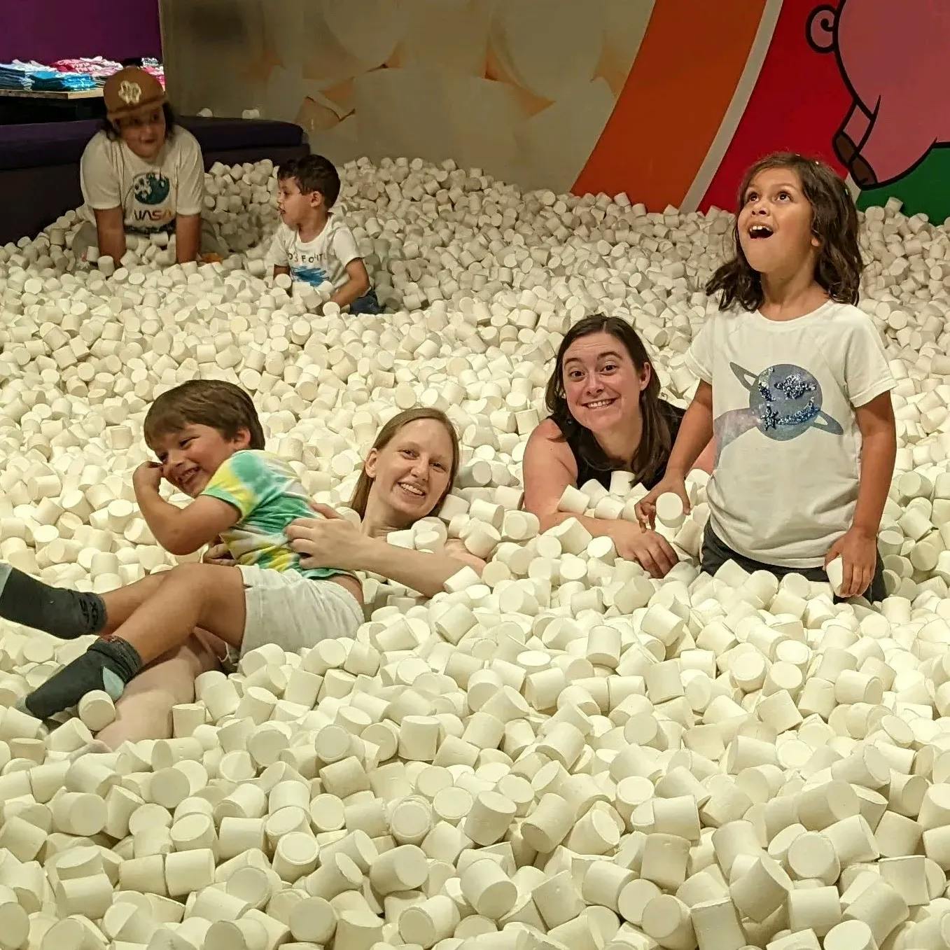 A pit of marshmallows? Yes please!
