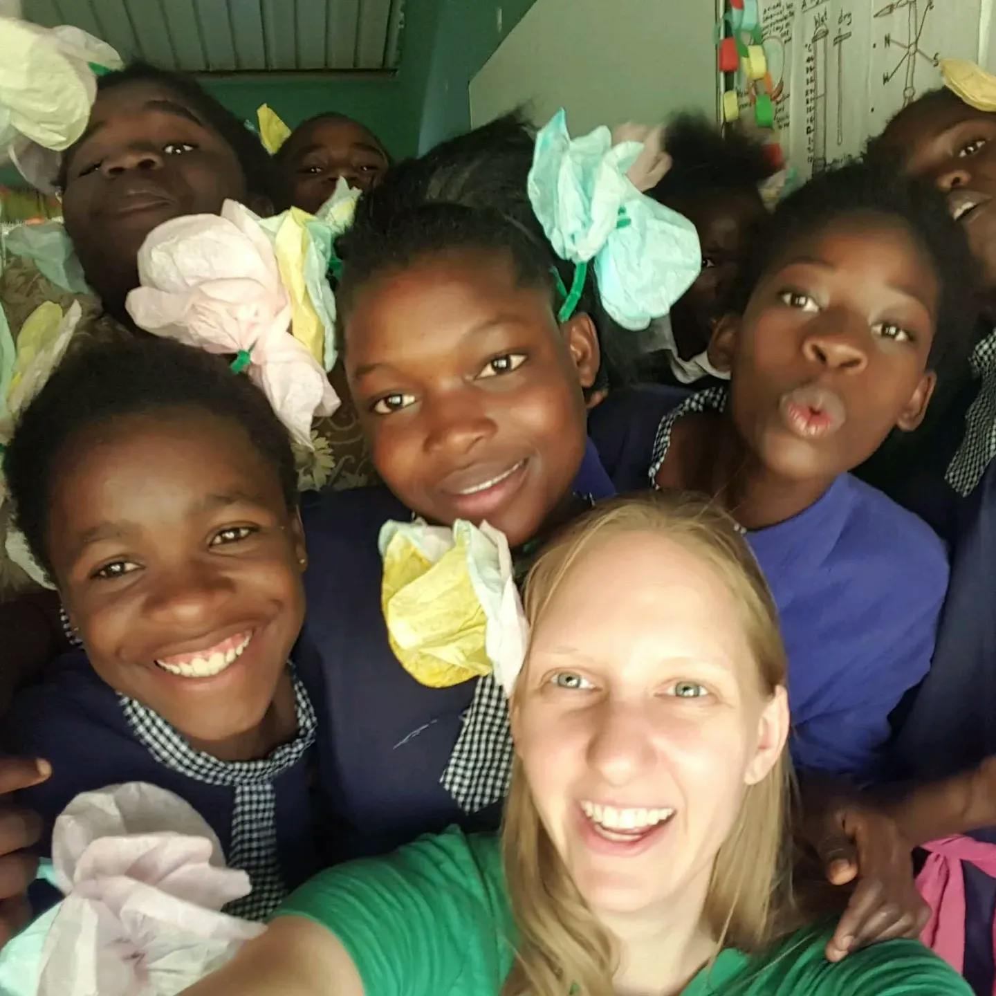 Zambia was so wonderful I had to go again! On my second trip I stayed for 6 weeks and developed a girls empowerment group based on an organization I volunteer with at home. This is us enjoying our end of session party. 