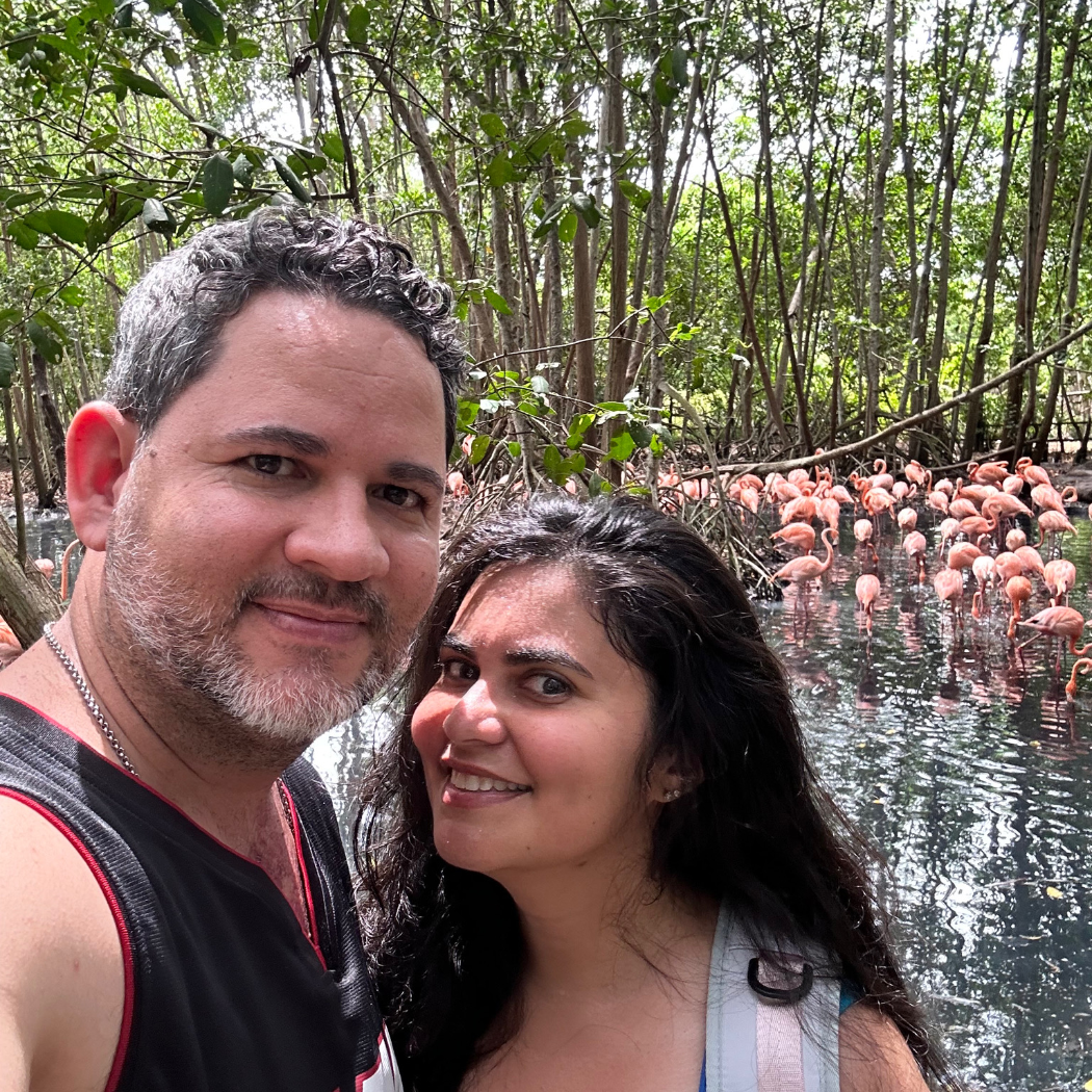 Hanging with the Flamingos at the Aviary in Colombia