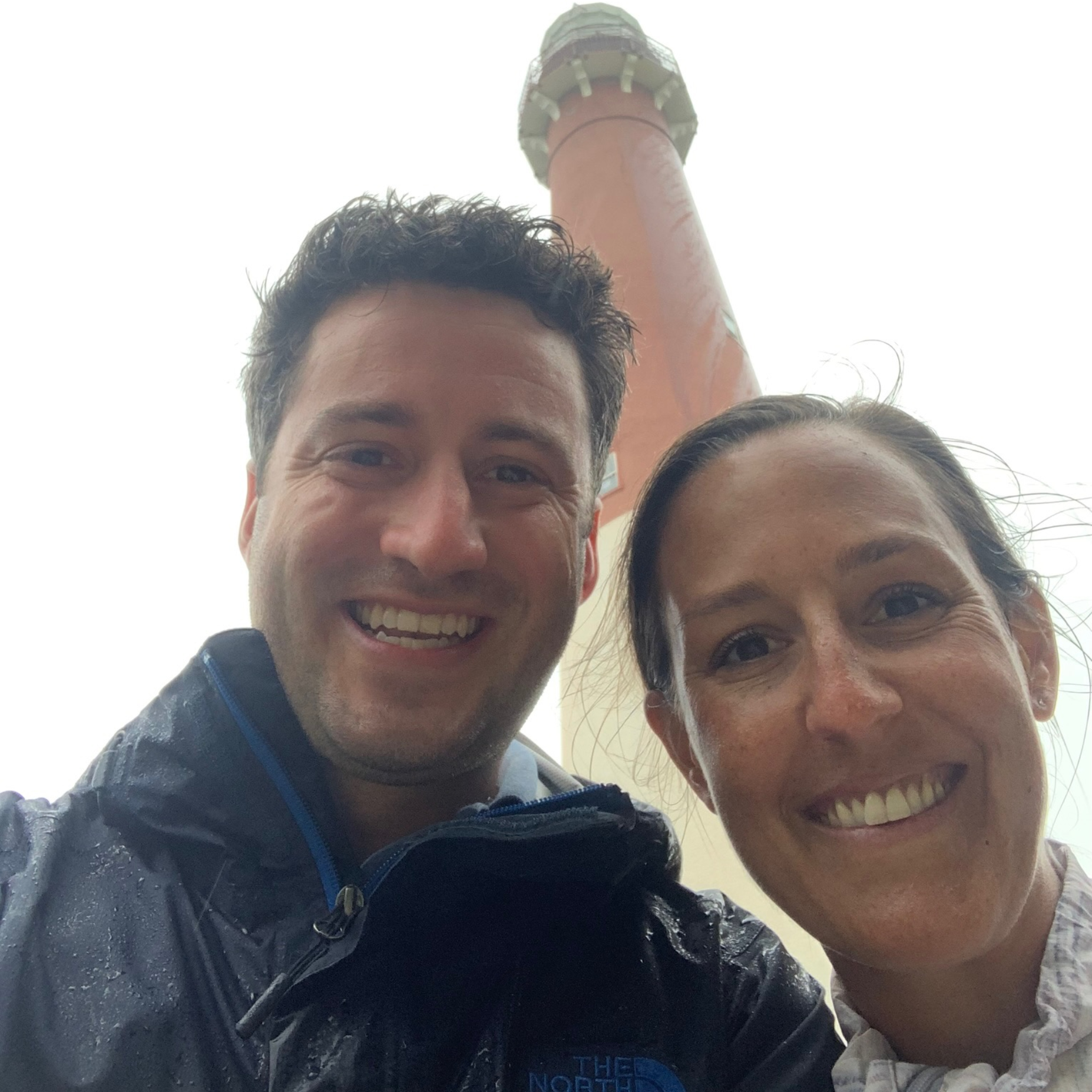 Visiting one of our favorite places, Long Beach Island, NJ! Despite the rain, we were just happy to be there.
