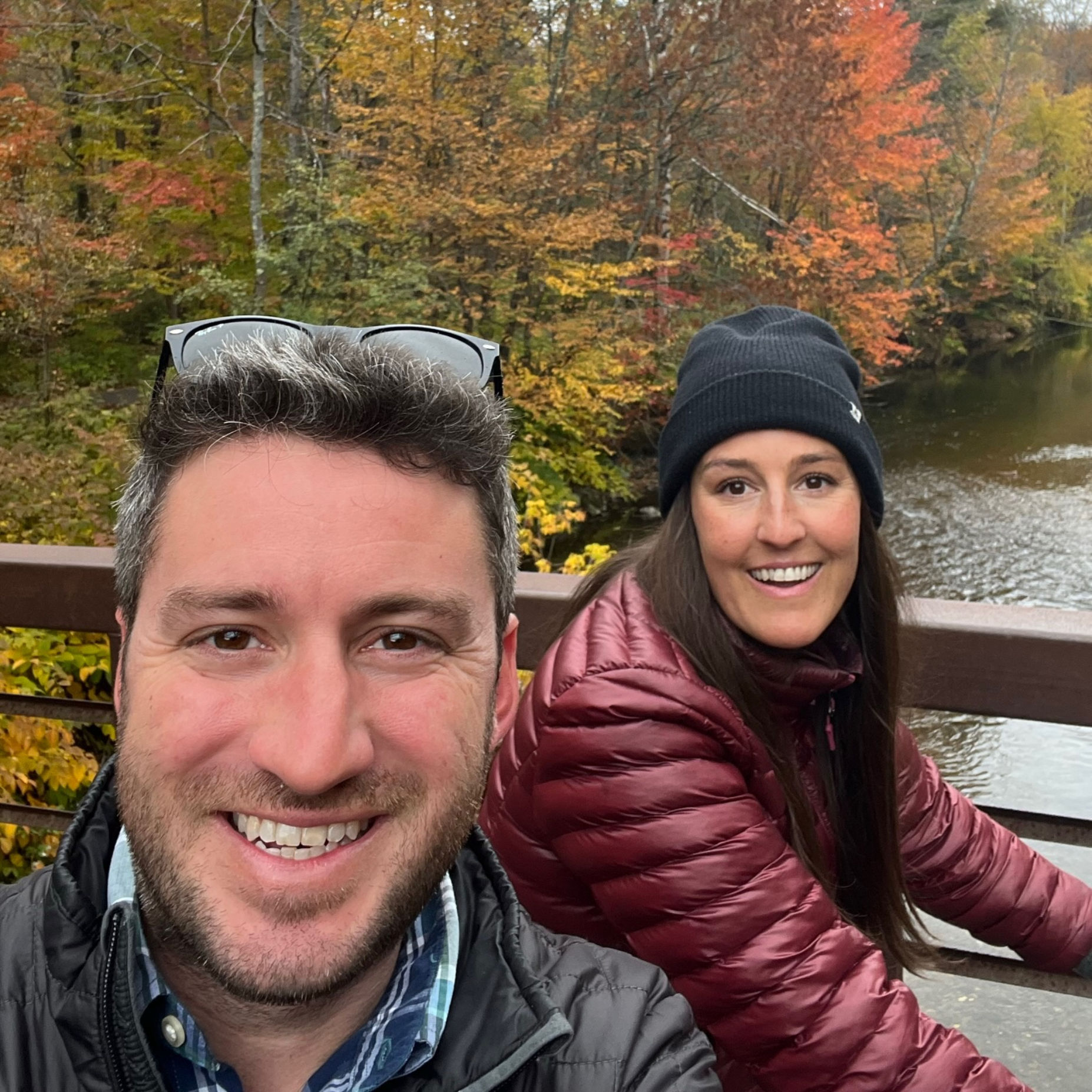 Biking in our beautiful home state of Vermont. In the fall, the leaves turn the most beautiful colors. 
